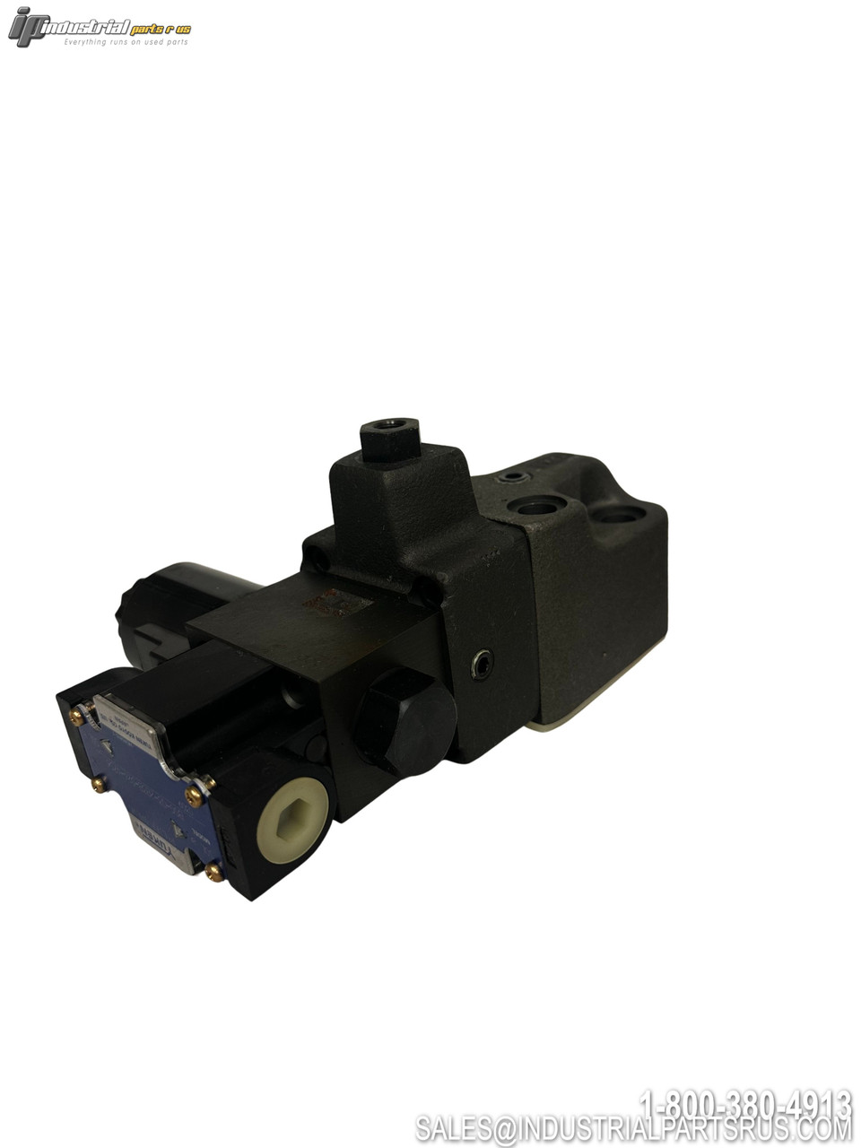 YUKEN BSG-03-2B3B-D24-4756 Hydraulic Valve Black Housing Blue Solenoid Actuator Multiple Ports Industrial Control