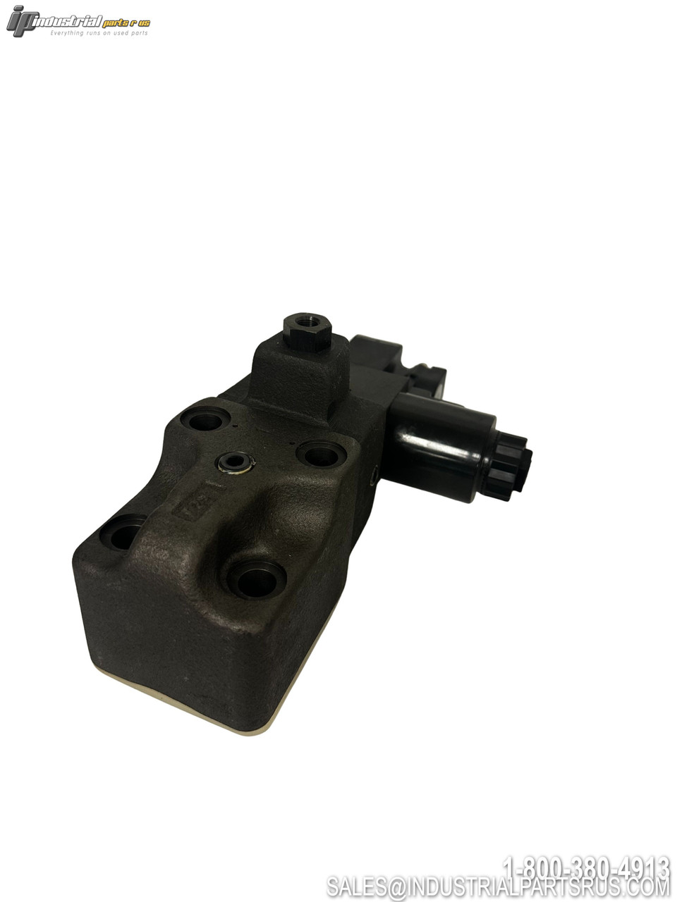 YUKEN BSG-03-2B3B-D24-4756 Hydraulic Valve with Multiple Ports and Threaded Connections Black Housing