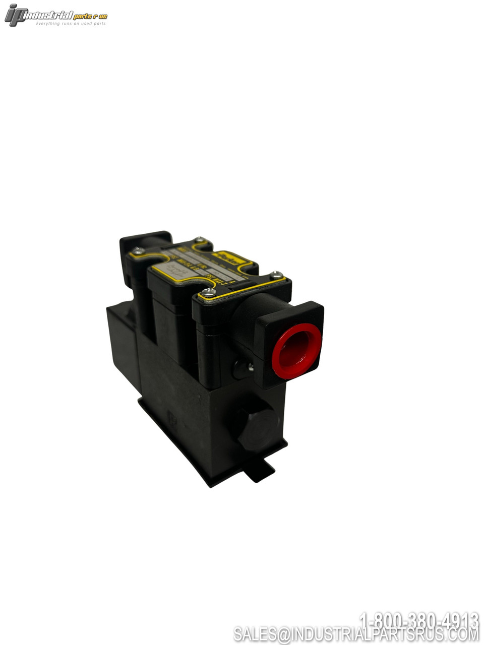 Parker D1VW020BNYC Directional Control Solenoid Valve 4-Way 3-Position Spring Centered with Red Manual Override