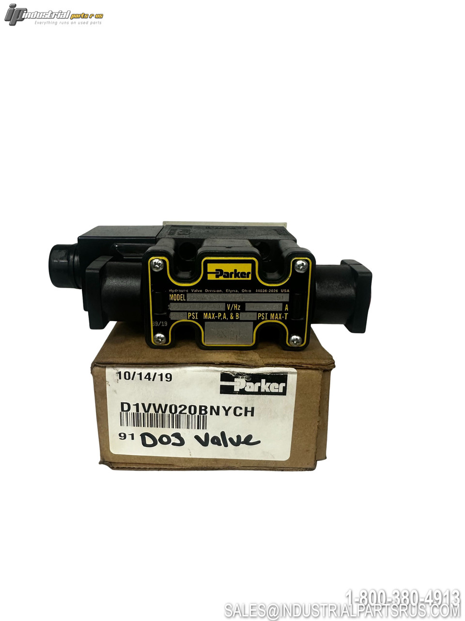 Parker D1VW020BNYCH Hydraulic Valve Black Housing