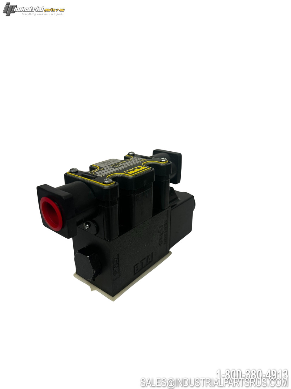 Parker D1VW020BNYCH Hydraulic Directional Control Valve with Manual Override and Mounting Base