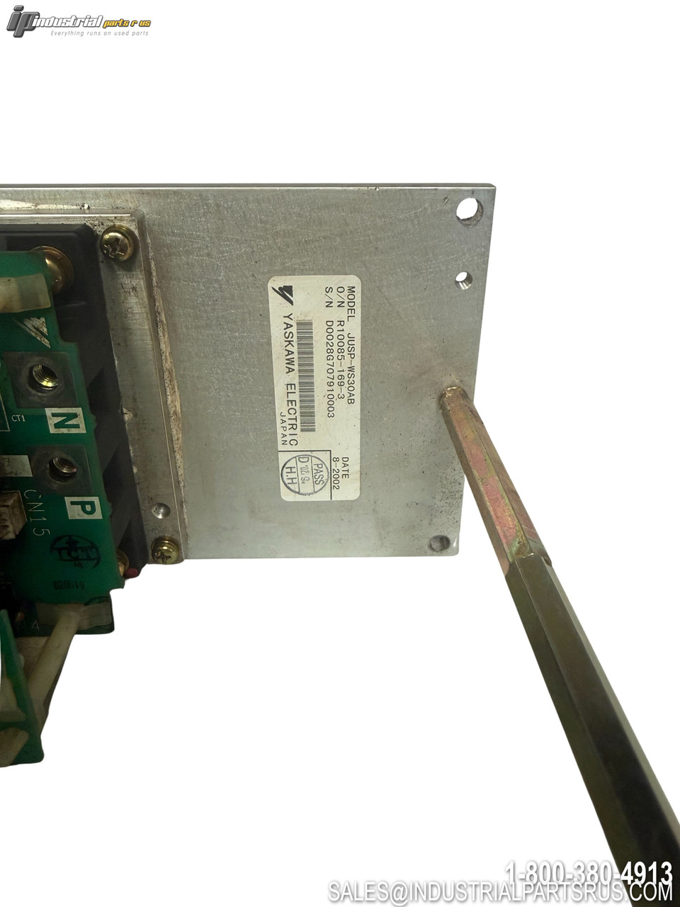 Yaskawa JUSP-WS30AB Servo Amplifier Drive with Terminal Connections and Mounting Bracket Industrial Automation Motor Control