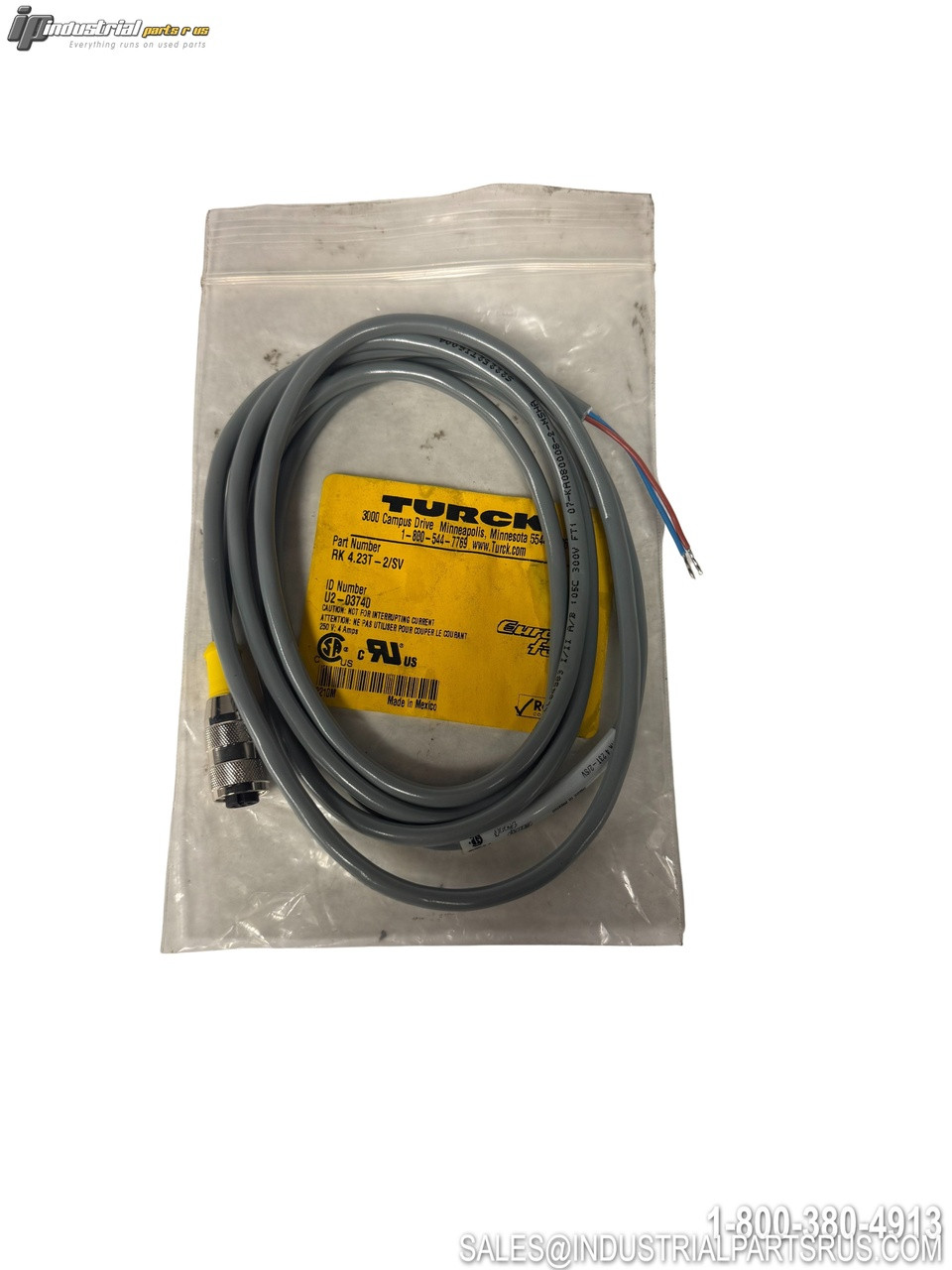 Turck RK 4.23T-2/SV Actuator Sensor Cable Gray PVC