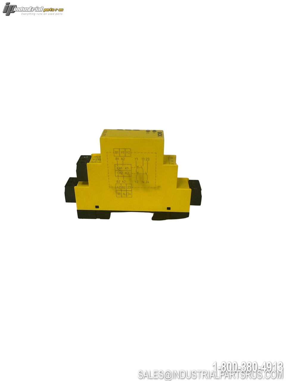 SICK UE10-2FG3D0 Safety Relay Yellow Module DIN Rail Mount Terminal Connections Industrial Control Device