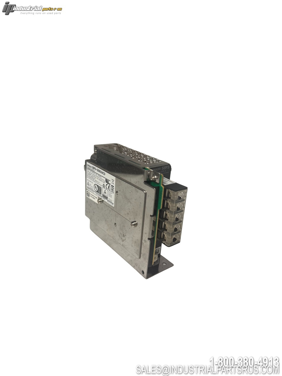Omron S8FS-G05024CD Switching Power Supply with Terminal Block Connections and DIN Rail Mounting