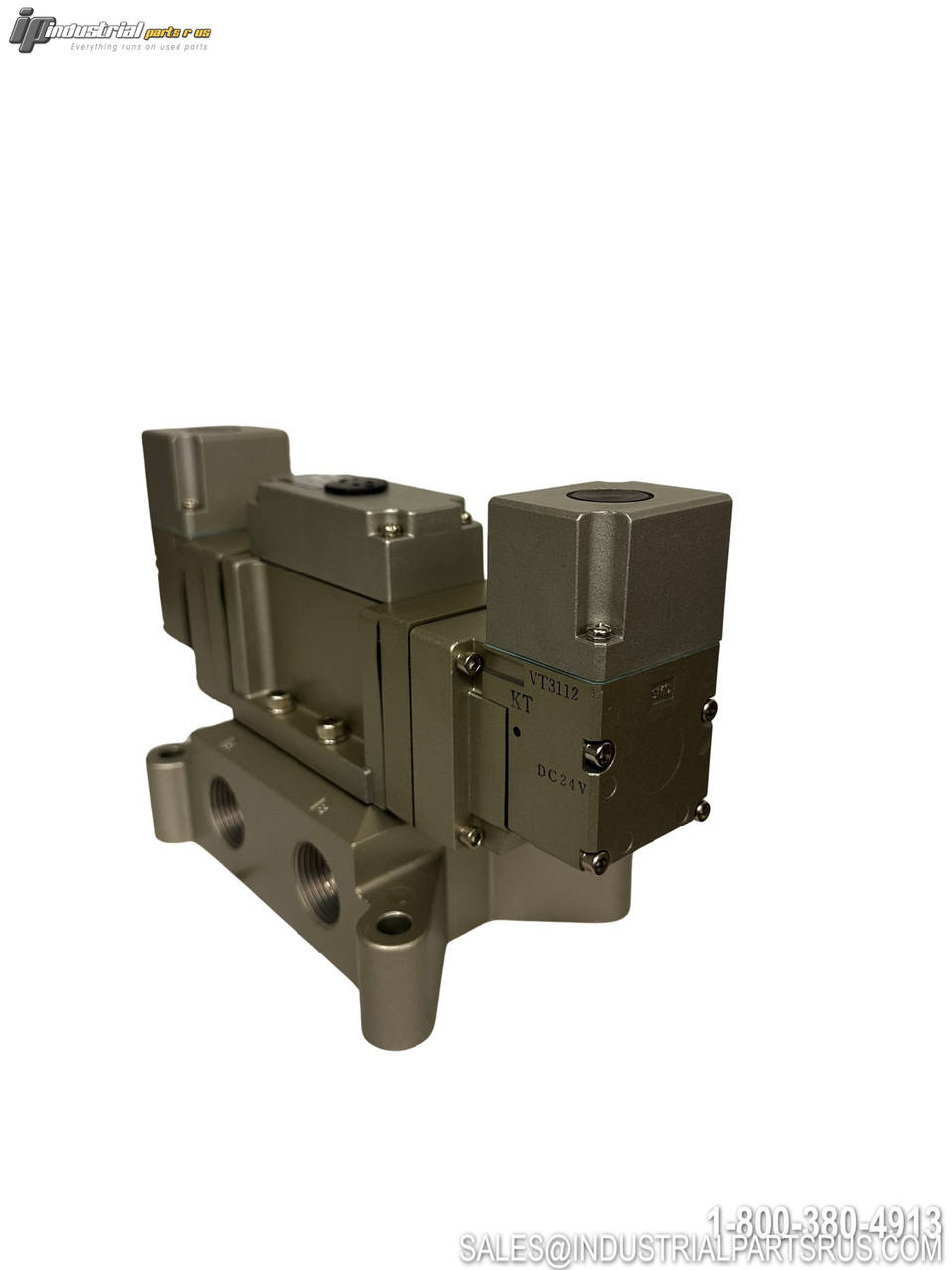 SMC VP4350 5-Port Solenoid Valve with Electrical Connections Threaded Ports and Mounting Bracket