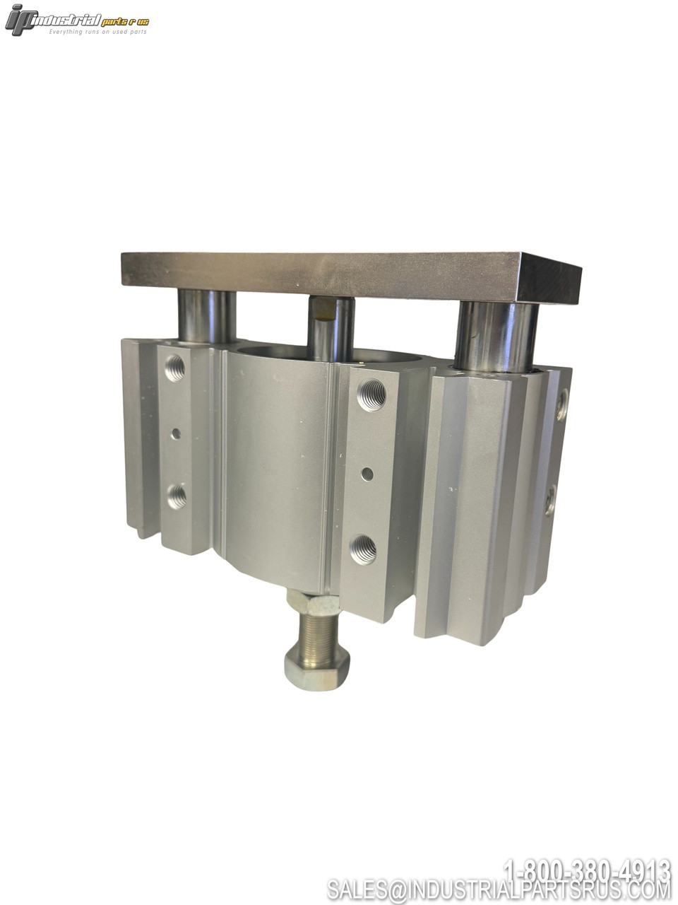 SMC MGPM100-50BZ-XC Pneumatic Cylinder with guided rods threaded ports aluminum construction compact design