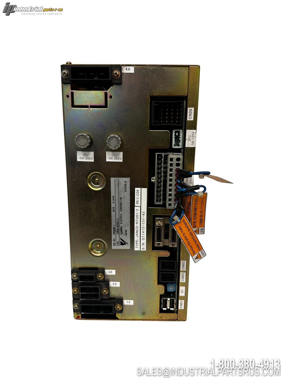 Yaskawa JZRCR-NTU02-2 Power Supply Module with Multiple Connector Ports and Terminal Blocks Industrial Control Unit