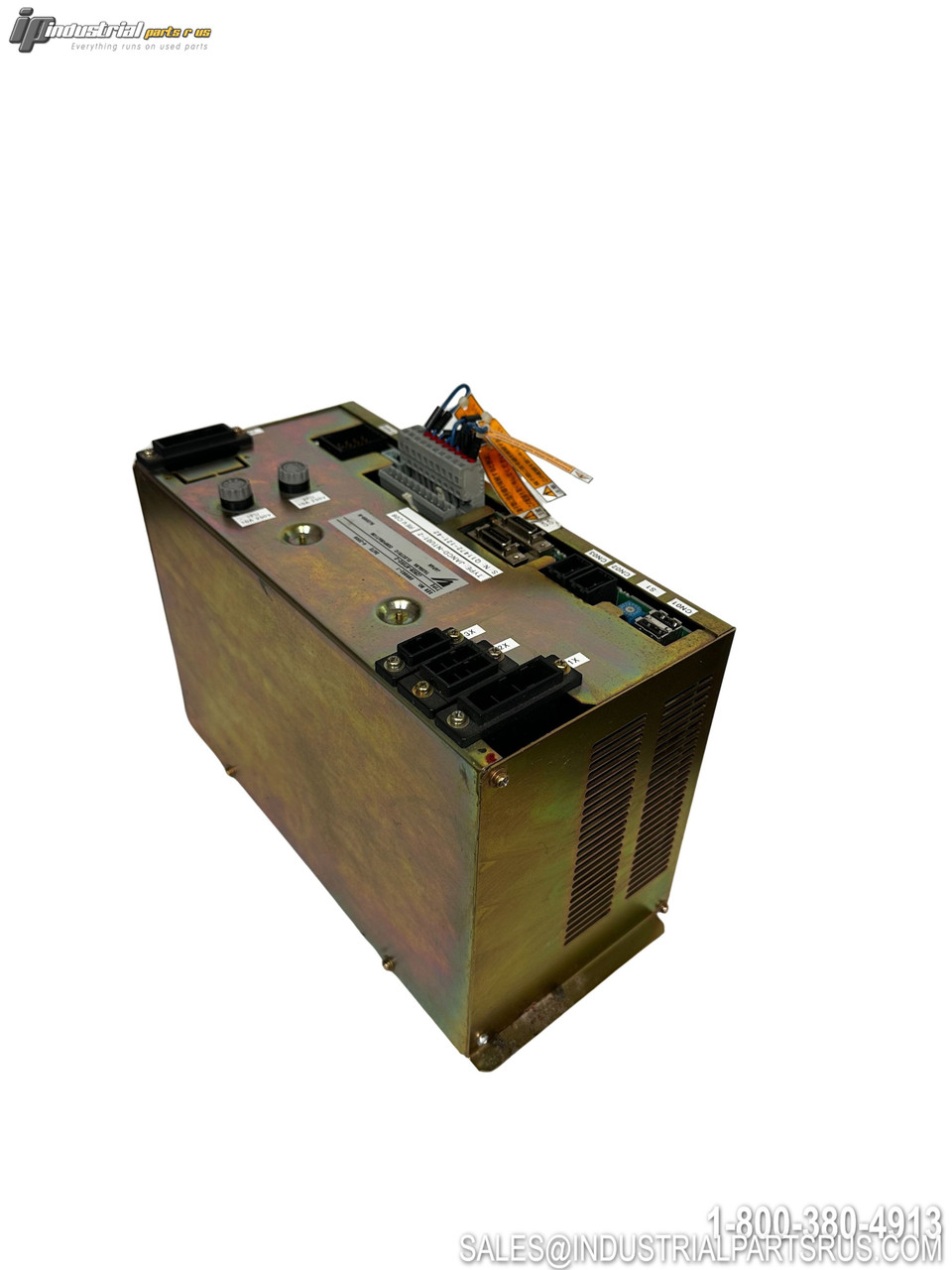 Yaskawa JZRCR-NTU02-2 Power Supply Unit with Heat Sink Cooling Fins and Control Interface Panel