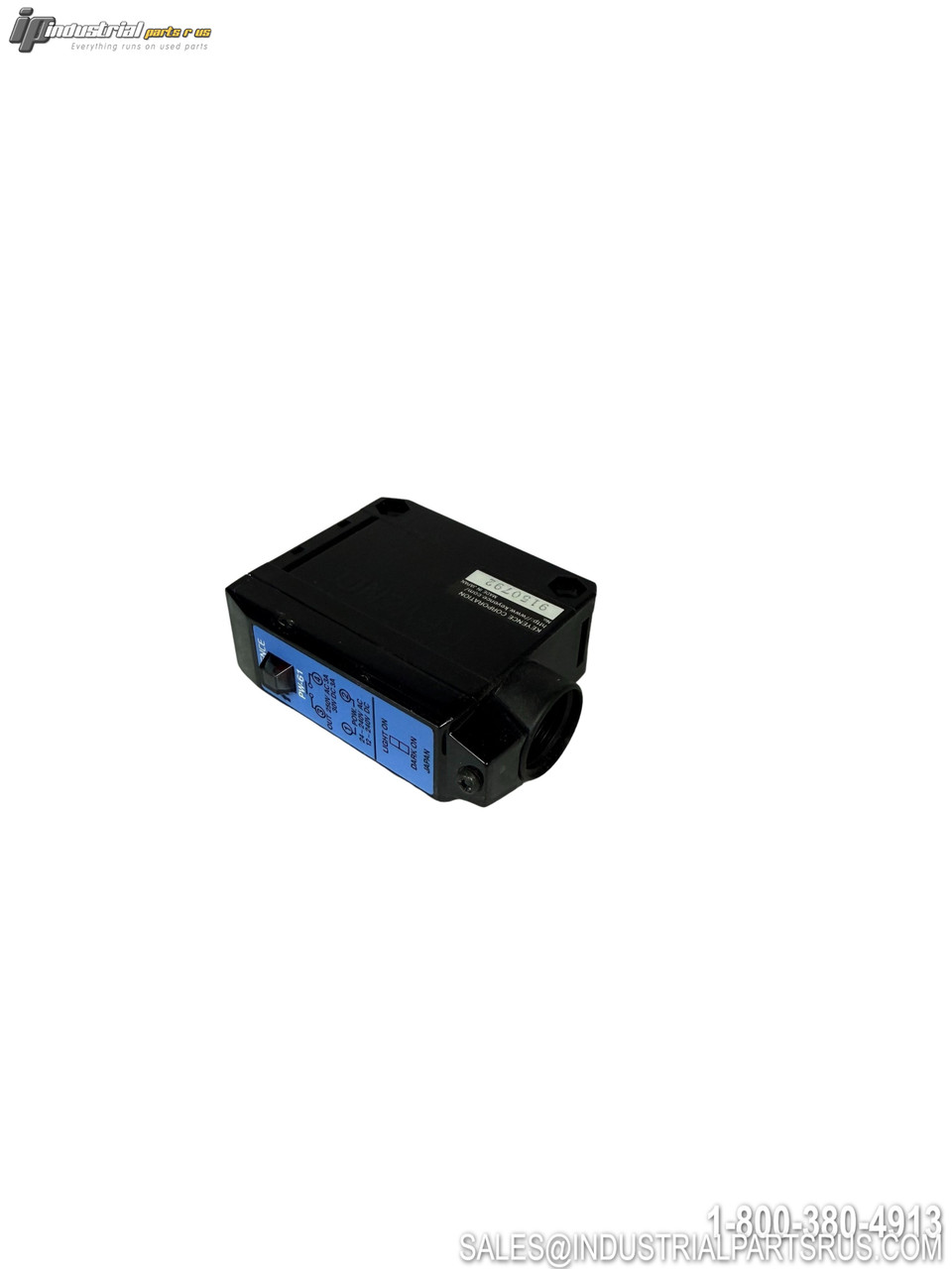 Keyence PW-61 Photoelectric Sensor black housing blue terminal block rectangular compact design industrial automation