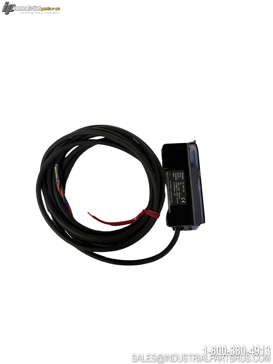 Keyence PS-T1 Photoelectric Sensor with Black Cable and Rectangular Housing Industrial Automation Detection Device