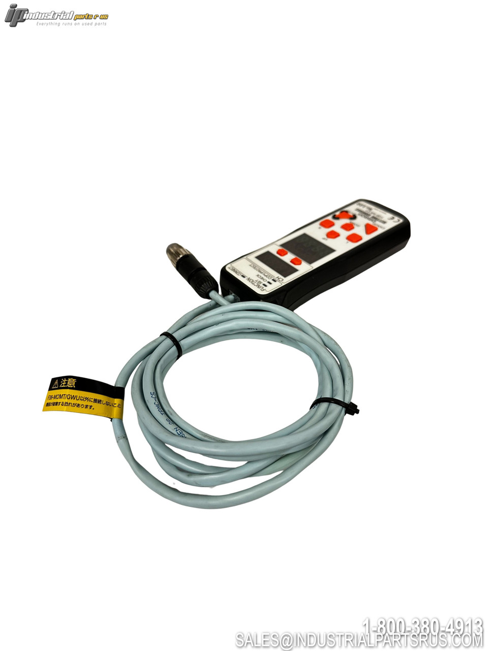 Omron F39-MC21 Safety Controller with handheld remote control unit and gray connection cable