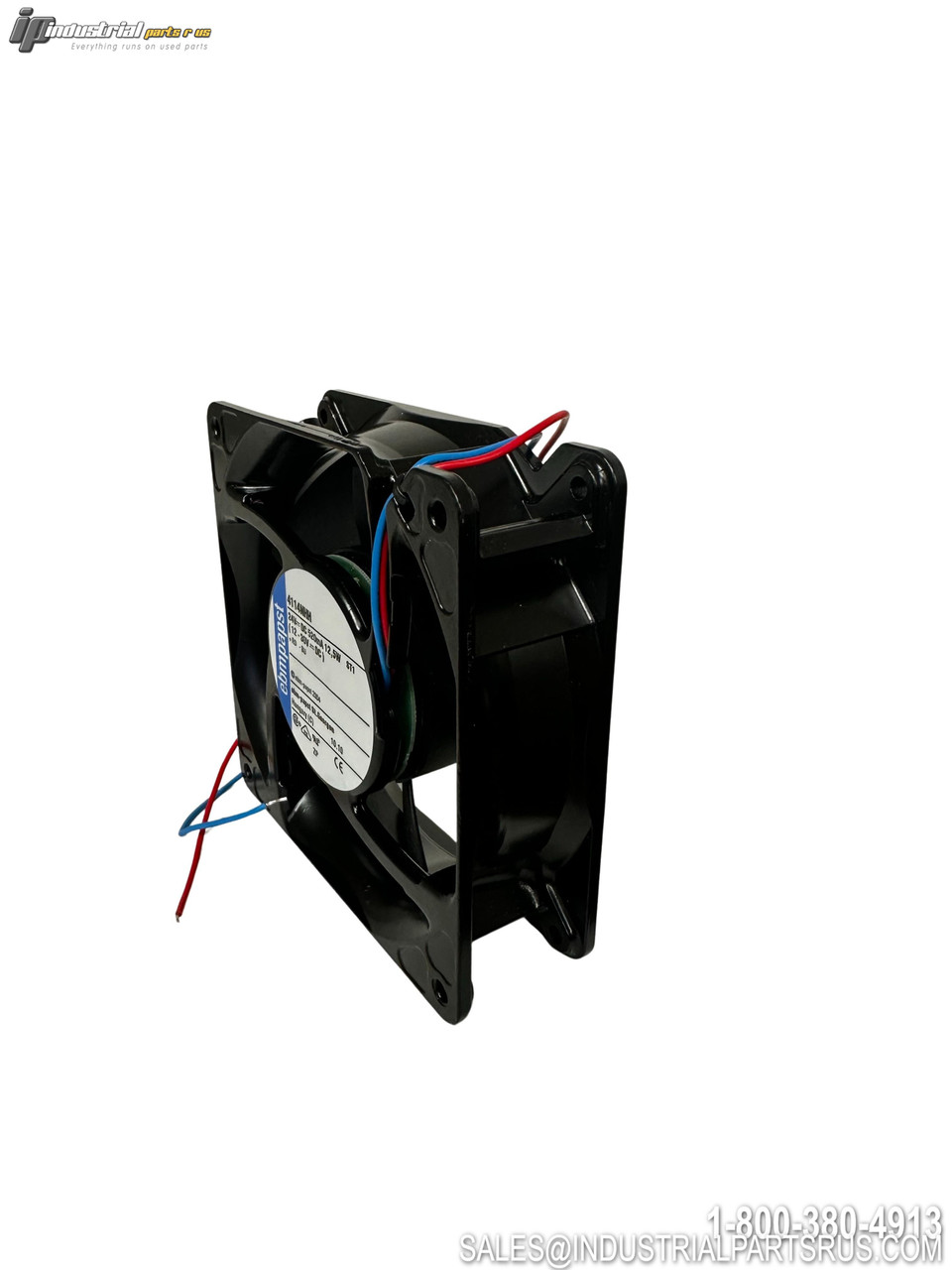 ebm-papst 4114NHH DC Fan 115VAC 50/60Hz Axial Cooling Fan with Wire Leads Black Housing