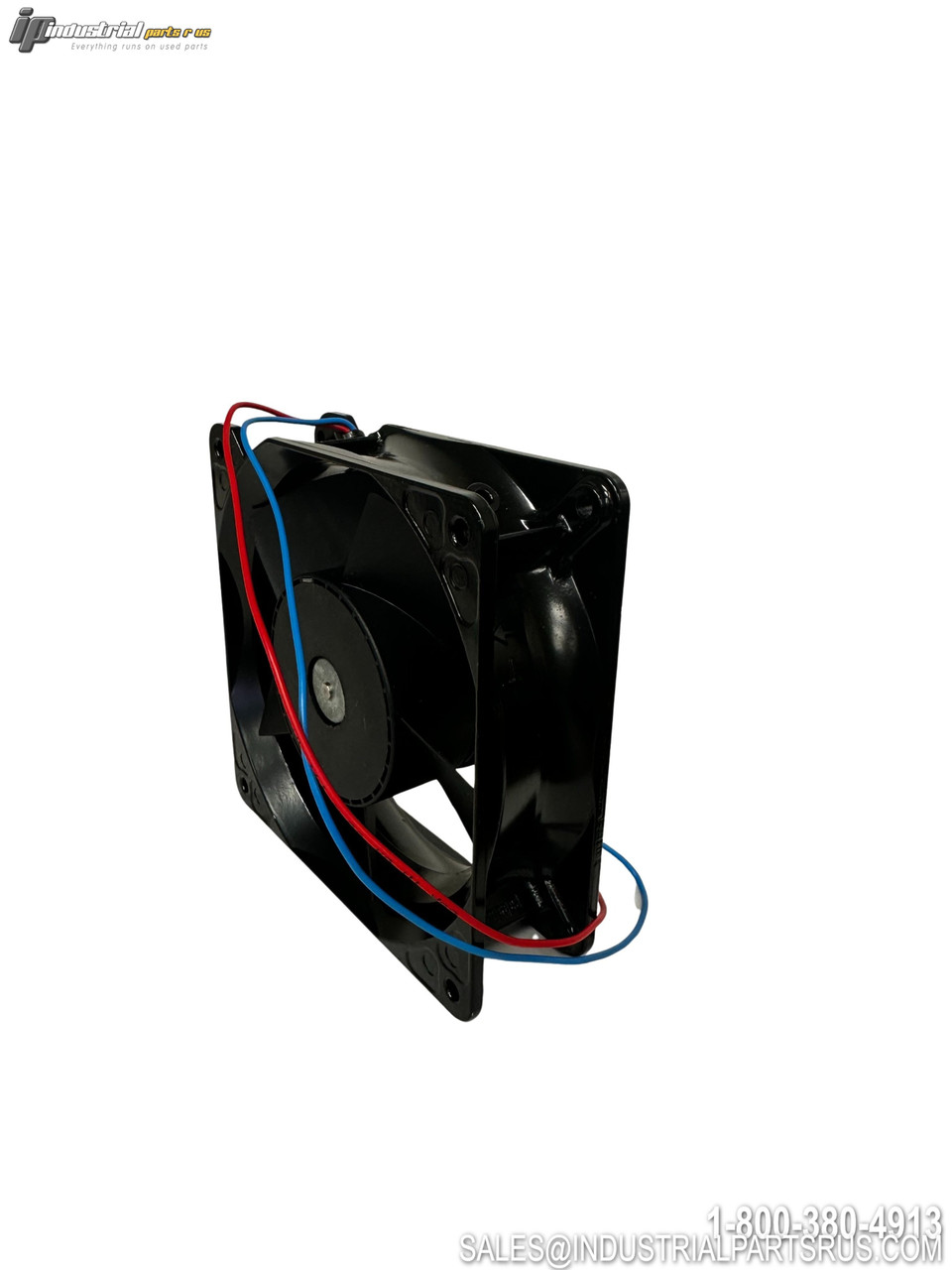 ebm-papst 4114NHH DC Fan with Red Blue Wire Leads Black Square Frame Axial Cooling Fan