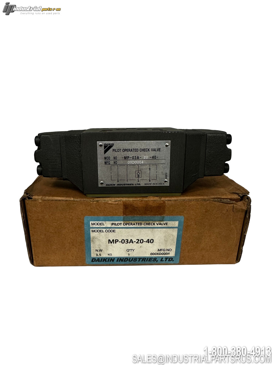 Daikin Industries MP-03A-20-40 Pilot Operated C...