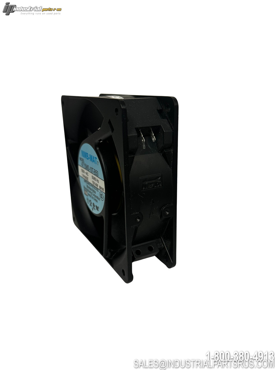 NMB-MAT 4715MS-10T-B50 Electric Motor Cooling Fan 115V AC Axial Flow with Terminal Connections Black Housing