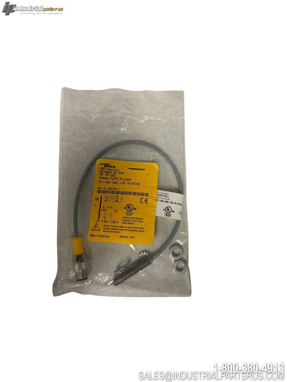 Turck BI2-EG08-AN6X-0.3M-RS4T/S1589 Inductive P...