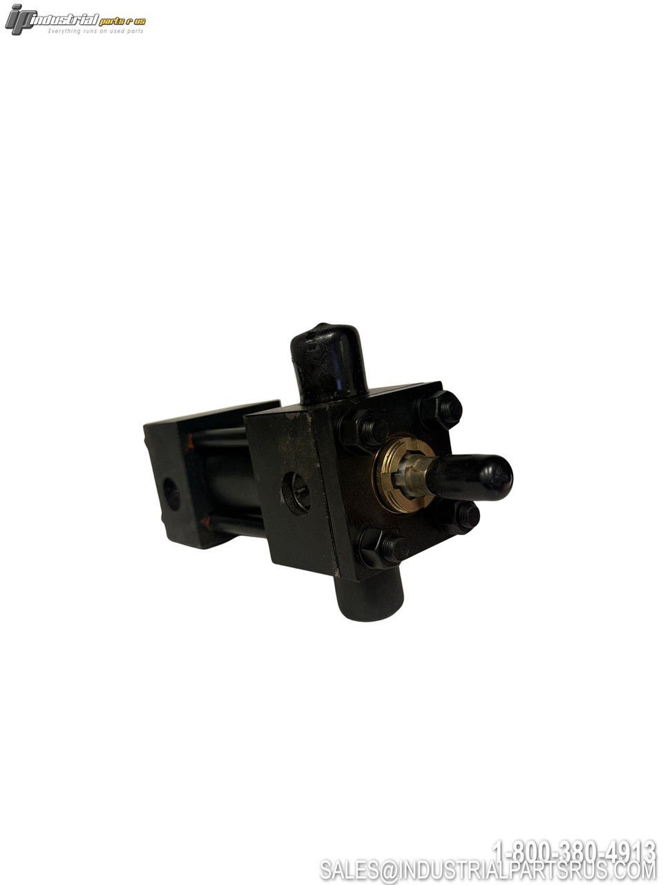 Parker 1H2H0A00077154 Hydraulic Cylinder Black Metal Construction Multiple Ports Threaded Connections