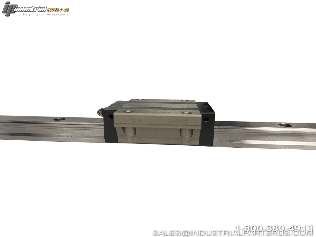 THK SHS20C1SS460L Stainless Steel Linear Guide Block and Rail Assembly with Mounting Holes