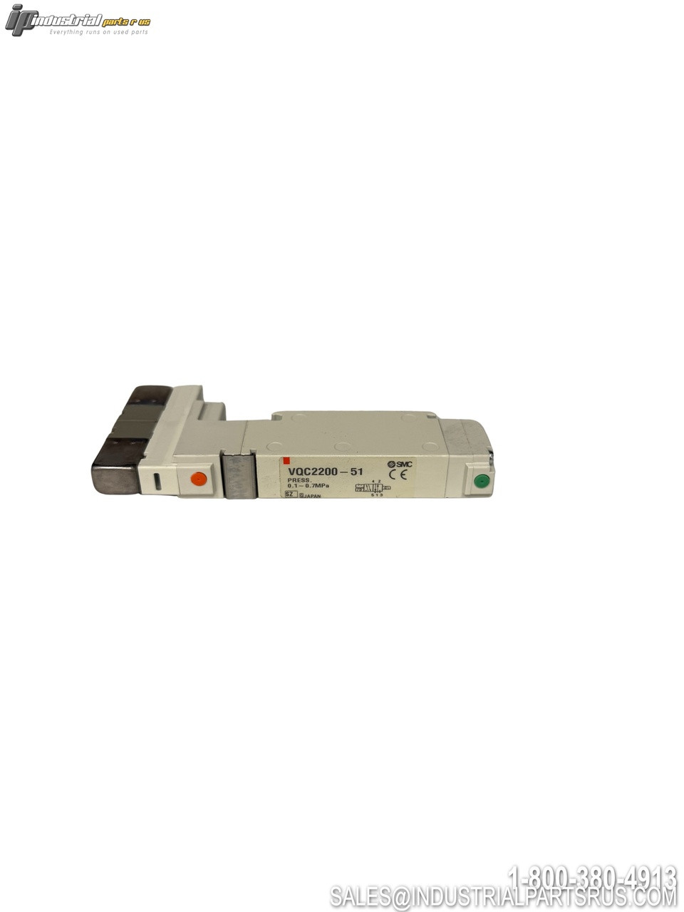 SMC VQC2200-51 5/2 Way Pneumatic Solenoid Valve 24VDC 0.1-0.7MPa Pressure Rating with Push-In Fittings