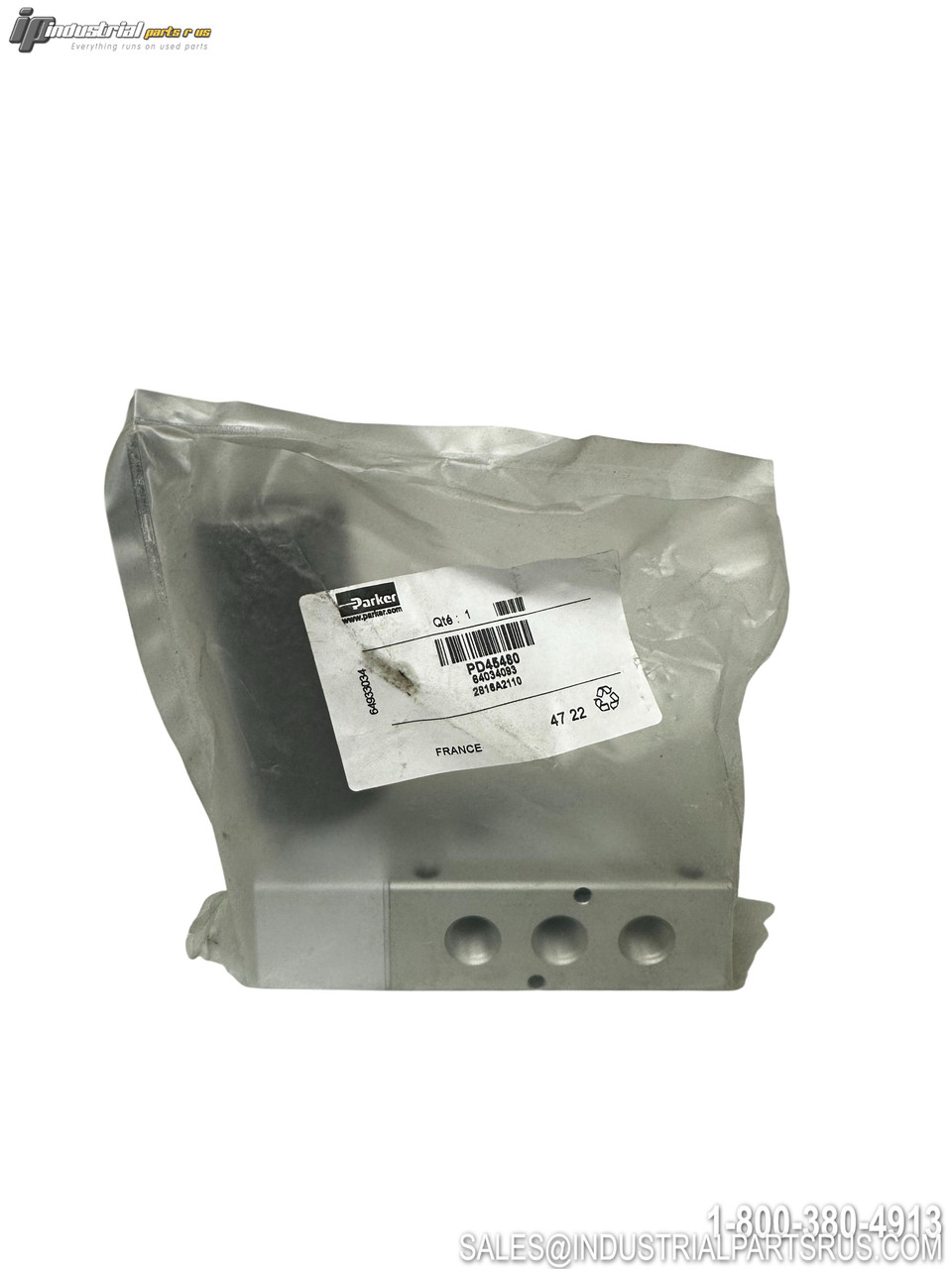 Parker Pd45480 Pneumatic Valve Block 3-Port Man...