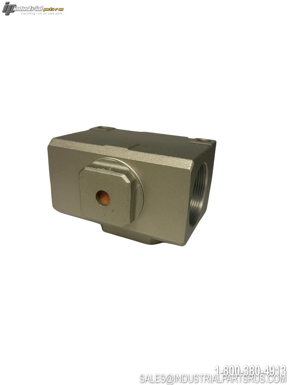 Smc Vpa3185-20 Pneumatic Valve Block with Threaded Port and Mounting Lug Bronze Finish