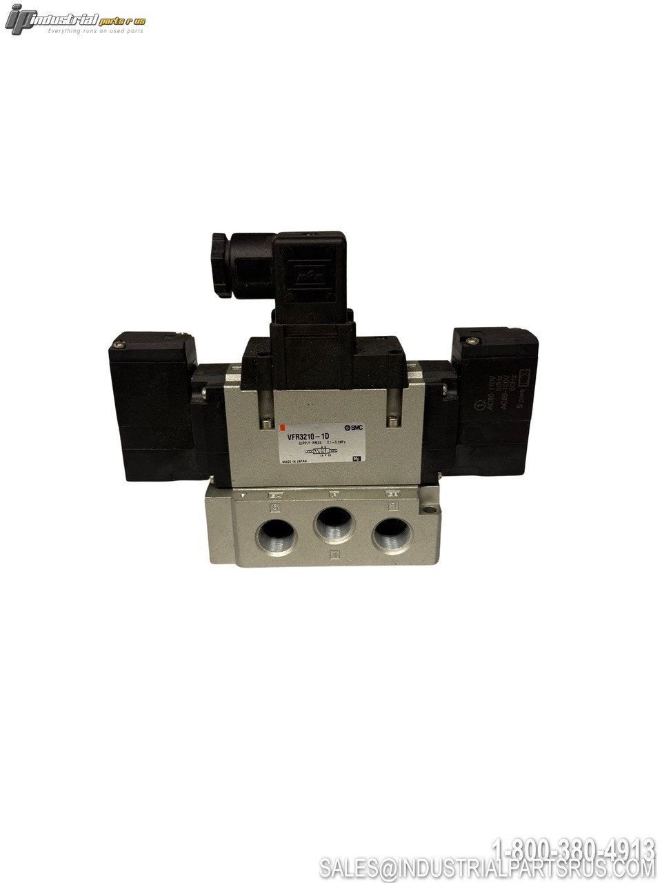 SMC VFR3210-1D 5-Port Solenoid Valve with Black Coils and Threaded Ports Pneumatic Control Valve