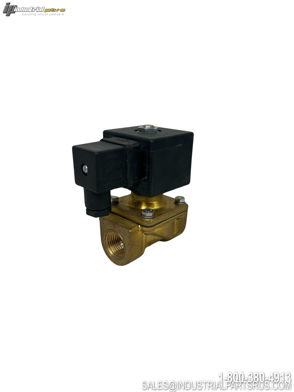 Granzow H4G29-00Y Solenoid Valve with Black Coil Brass Body Threaded Ports