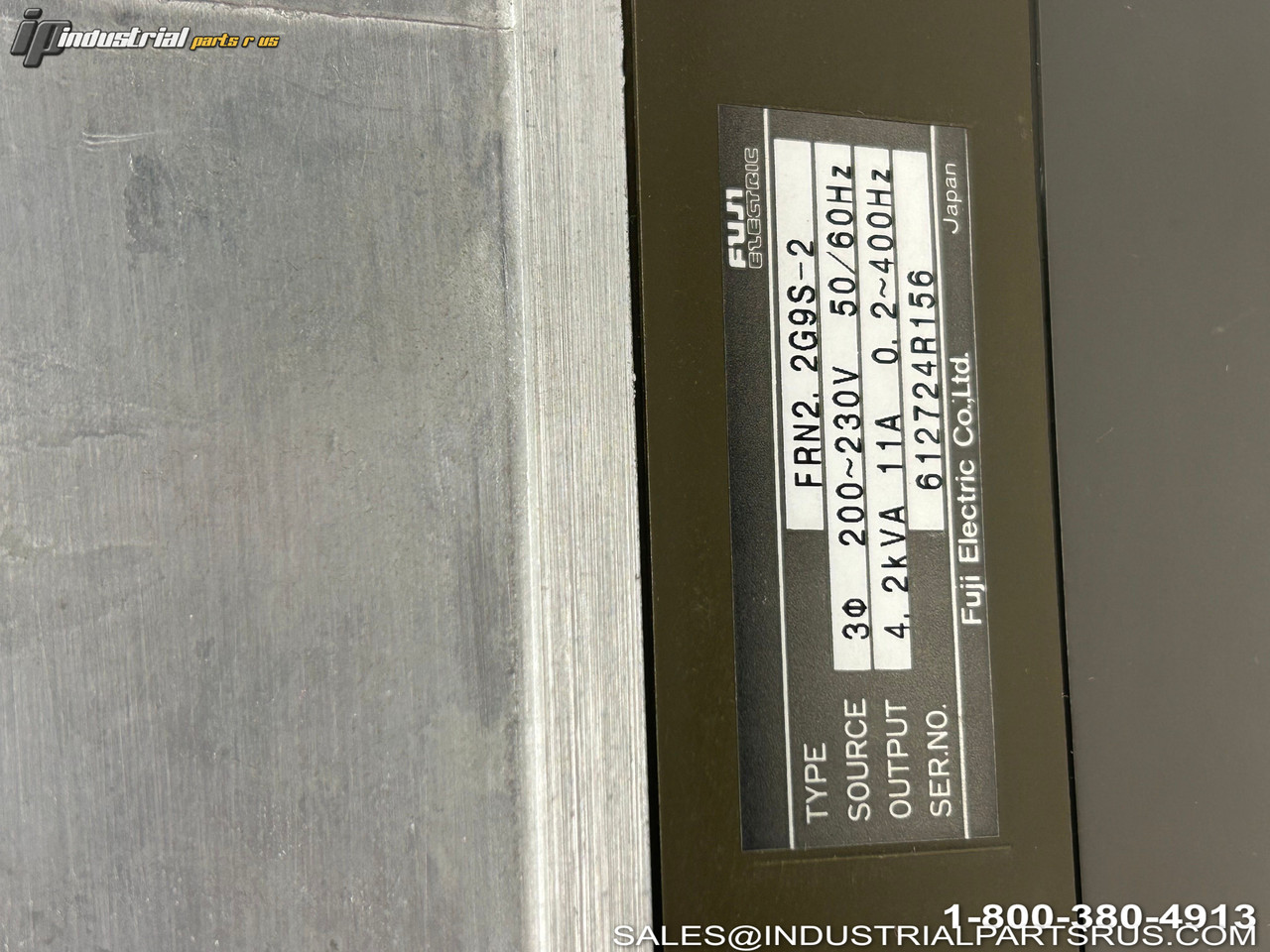 Fuji Electric FRN2.2G9S-2 VFD Variable Frequency Drive Nameplate 200-230V 50/60Hz 2kVA Output 4.2A Japan