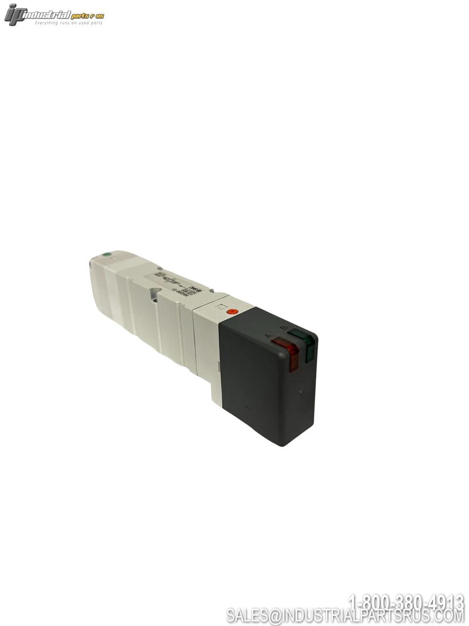SMC VQ4300-51 5-Port Solenoid Valve with DIN Rail Mount and LED Status Indicators