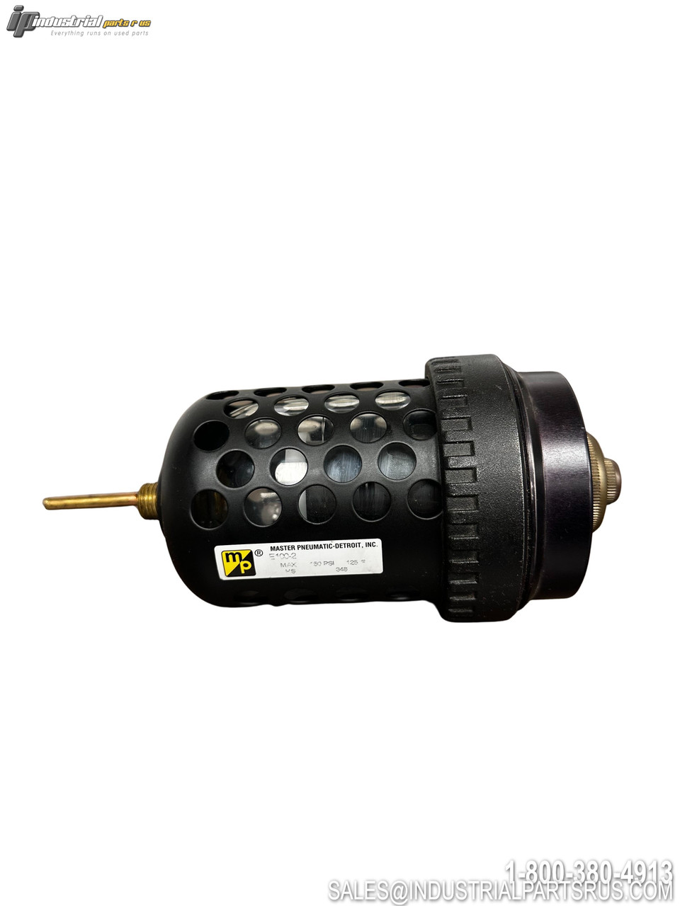 Master E100-2 Pneumatic Valve Black Housing Ports