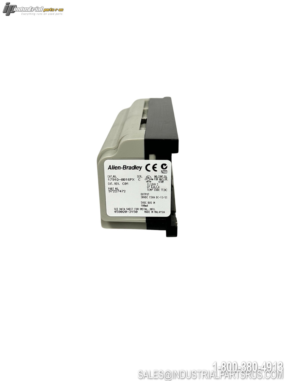Allen Bradley 1791D-OB16PX Compact I/O Module 16-Point Digital Output DC Block Style Side View