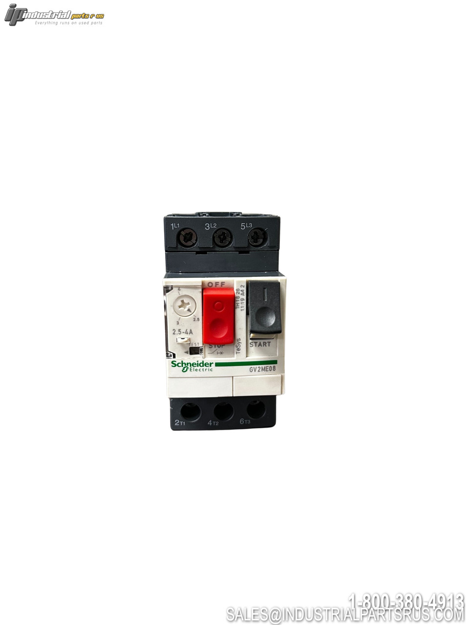 Schneider GV2ME08 Motor Starter 2.5-4A 3-Phase Thermal Magnetic Circuit Breaker with Manual Reset Button