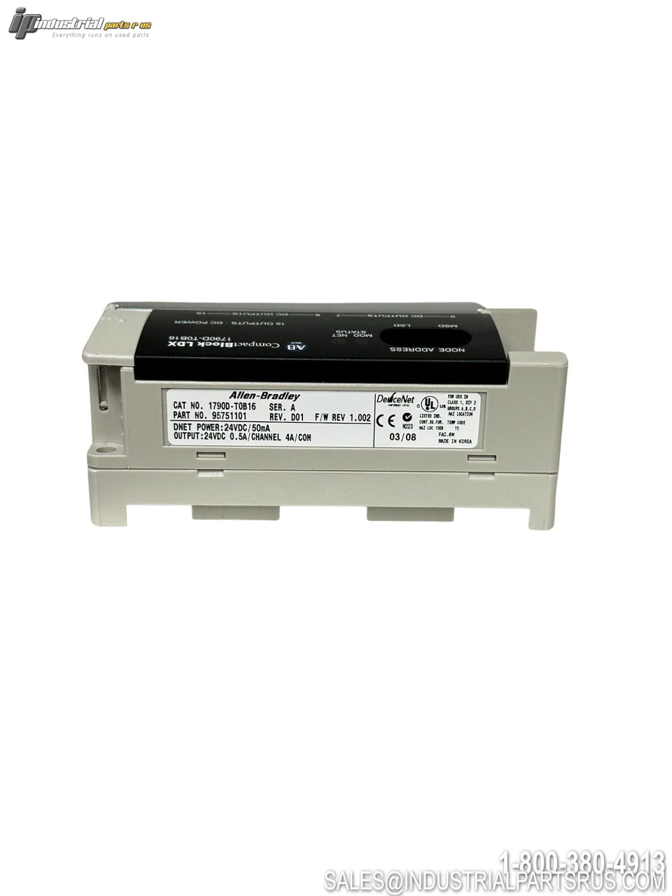 Allen Bradley 1790DT0B16 I/O Module View 6