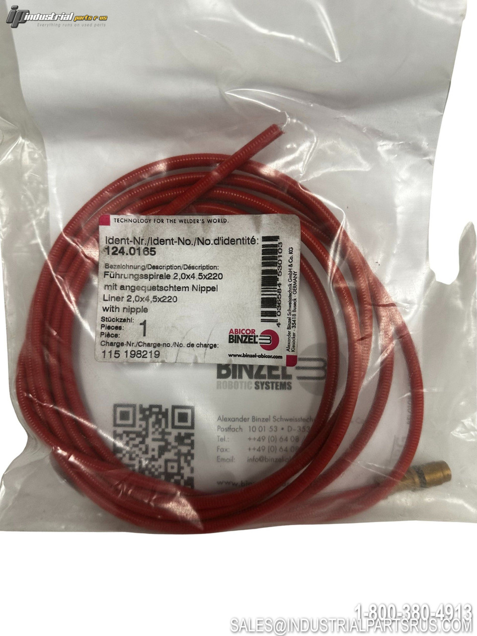ABICOR BINZEL 124.0165 Welding Liner View 3
