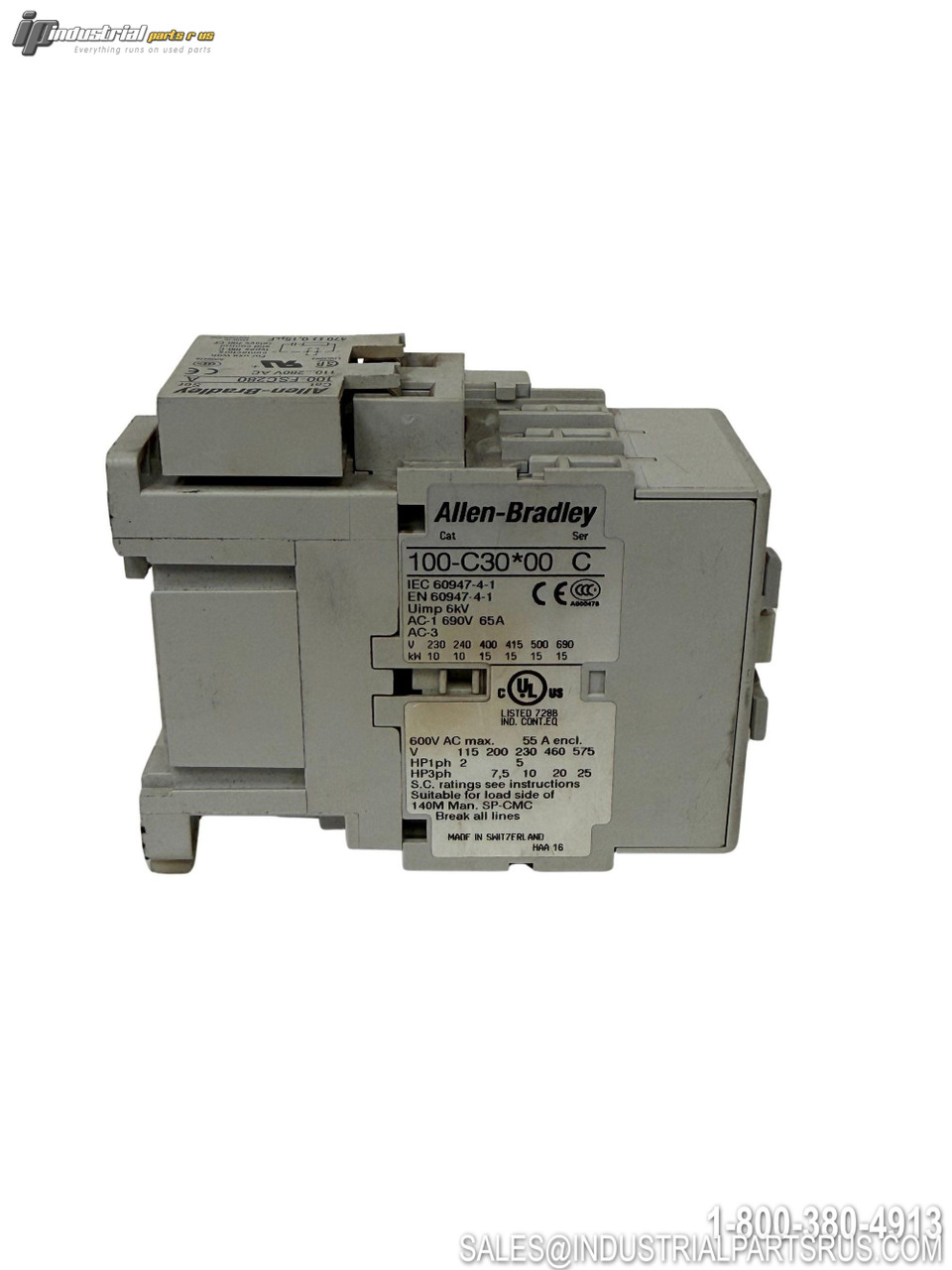 A -B 100-c30*00 Contactor View 6 - Used - Good