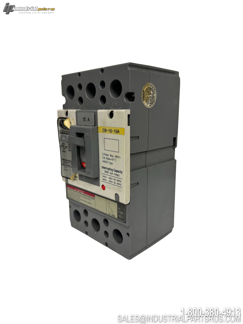 EE Controls CB-1S-15A Circuit Breaker - Photo 1