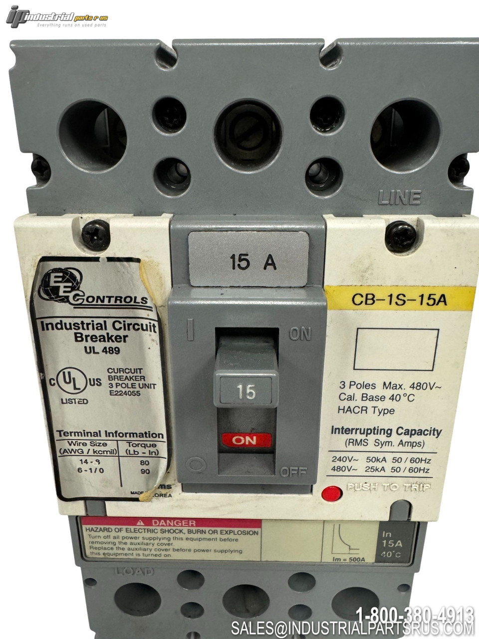 EE Controls CB-1S-15A Circuit Breaker - Photo 4