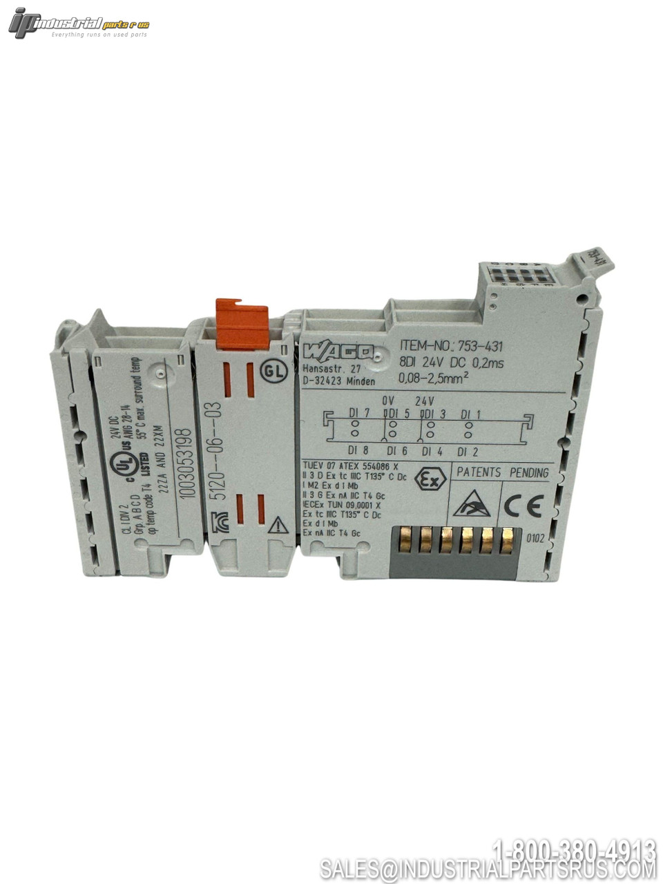 Wago 753-431 8CH Digital Input I/O Module 24VDC CAGE CLAMP DIN Rail