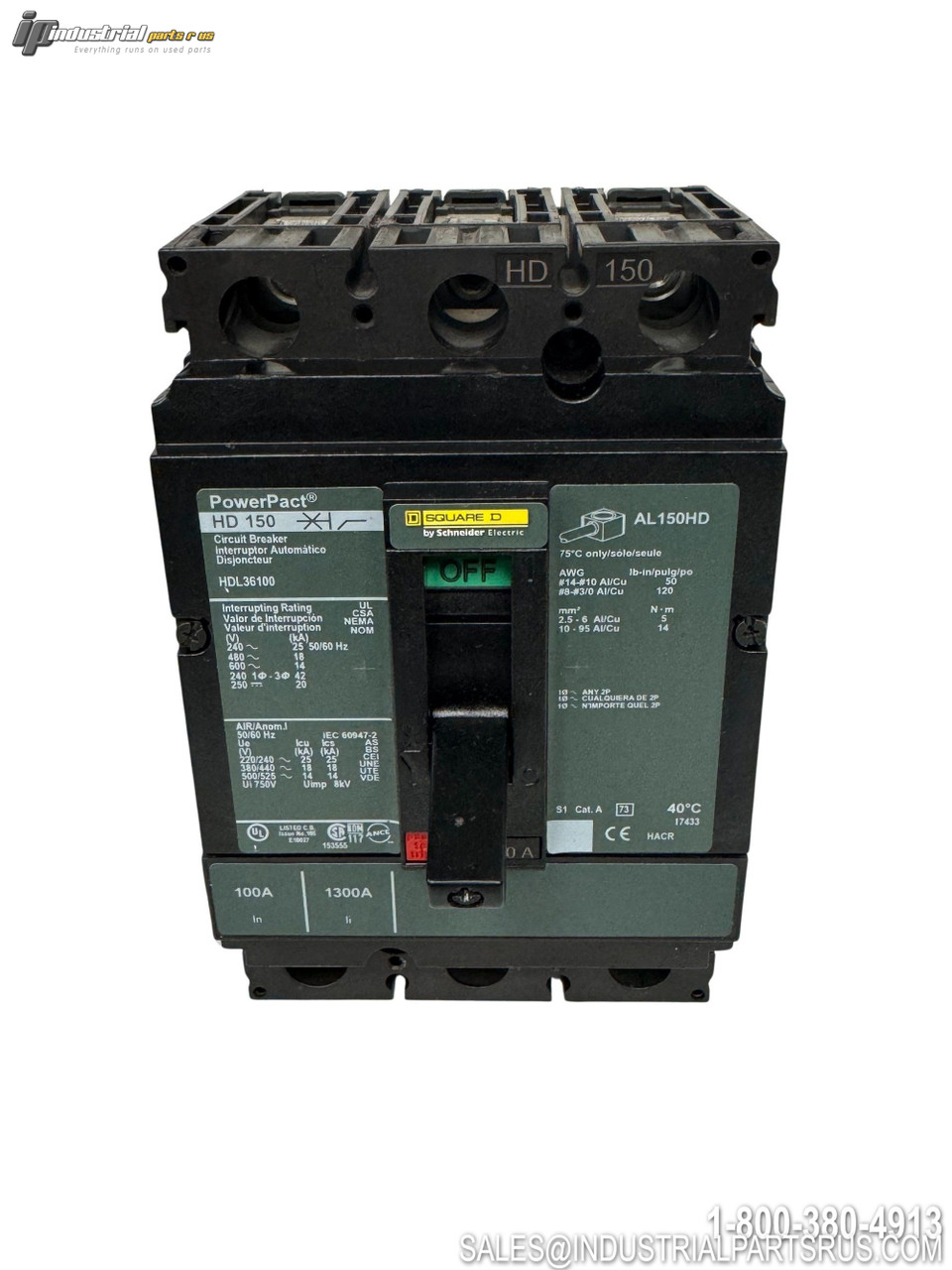 Square d HDL36100 Circuit Breaker - Photo 4