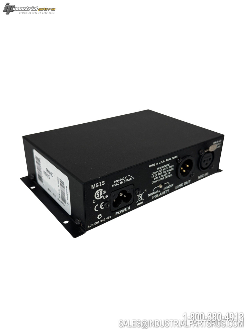 Rane MS1S Microphone Preamplifier Image 2