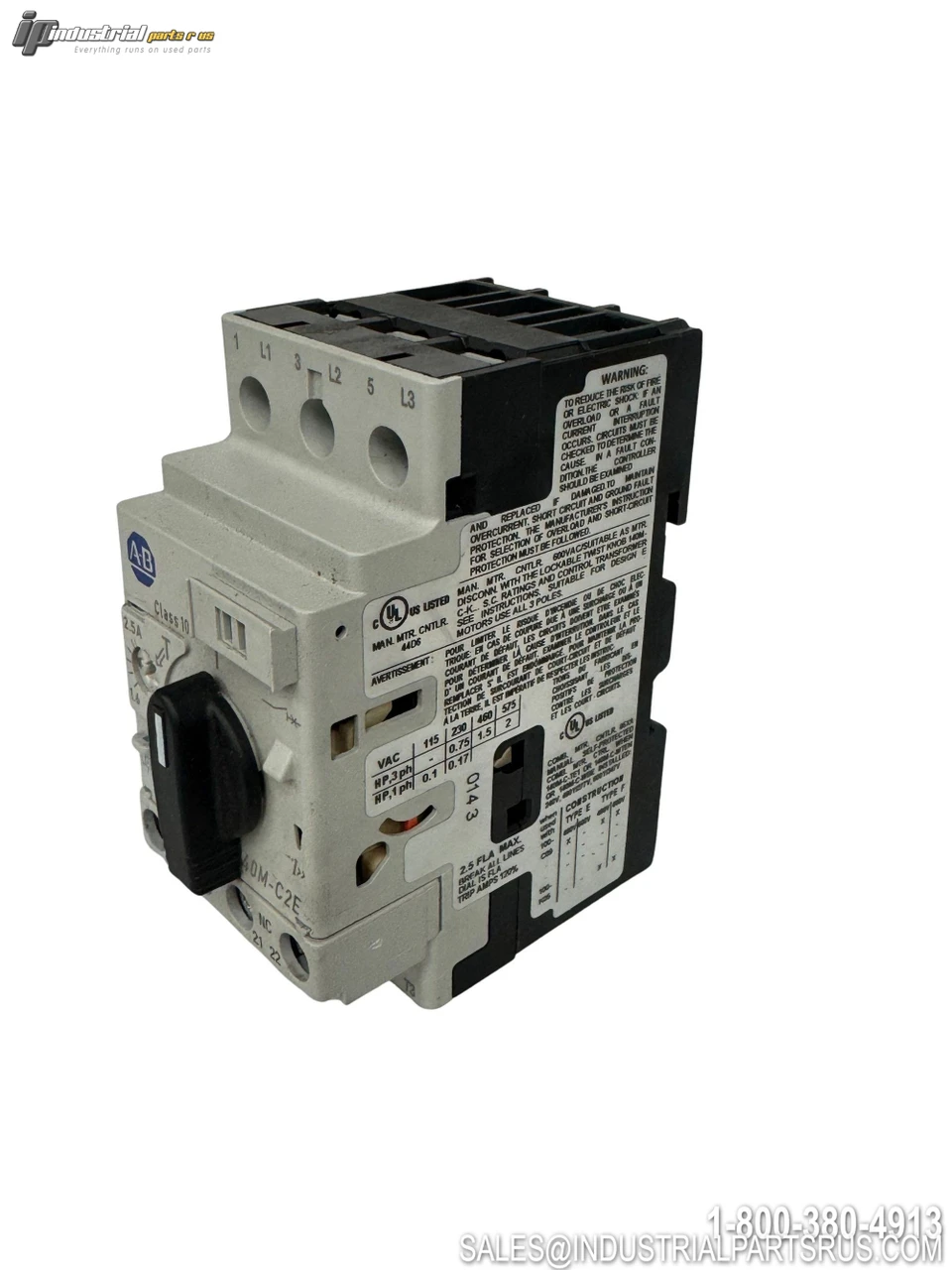 Allen Bradley 140M-CZE-B25 Motor Starter Image 2