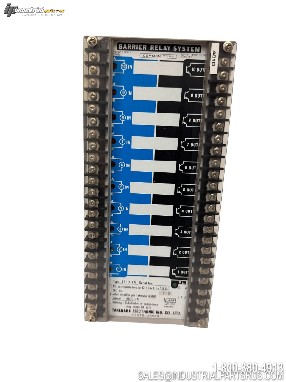 Takenaka 4810-FM Intrinsic Safety Barrier View 3