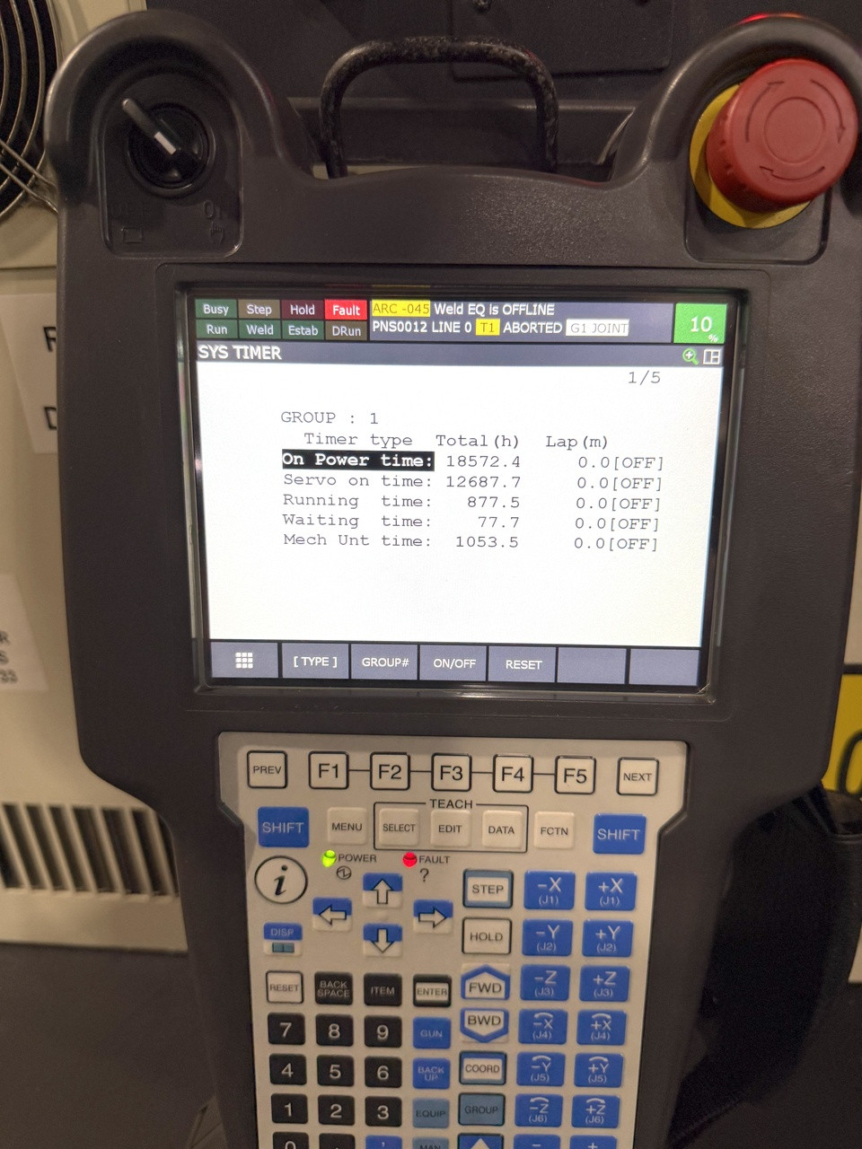 Fanuc I-Pendant with only 878 Hours