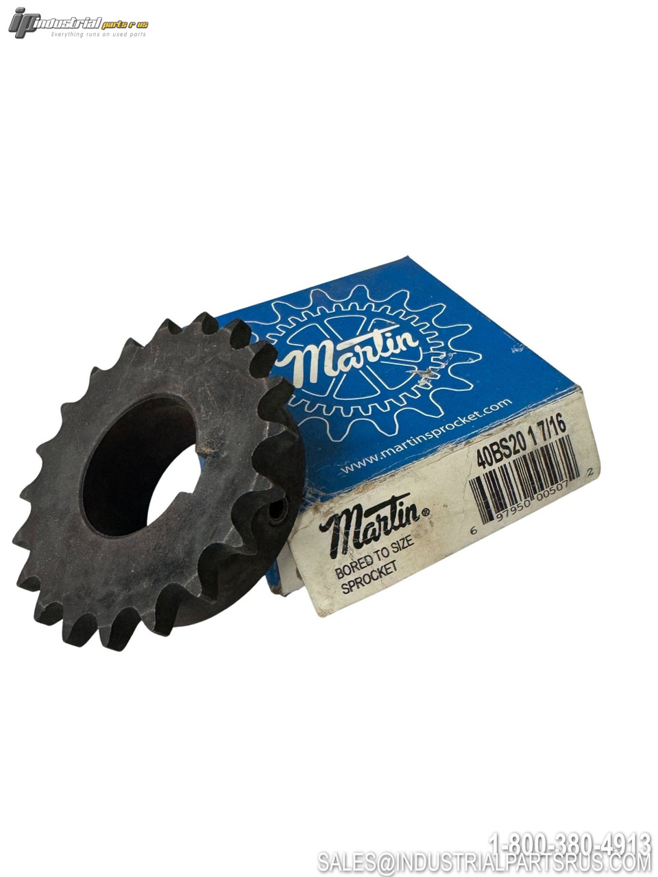 Martin 40BS20 1 7/16 Roller Chain Sprocket View 3