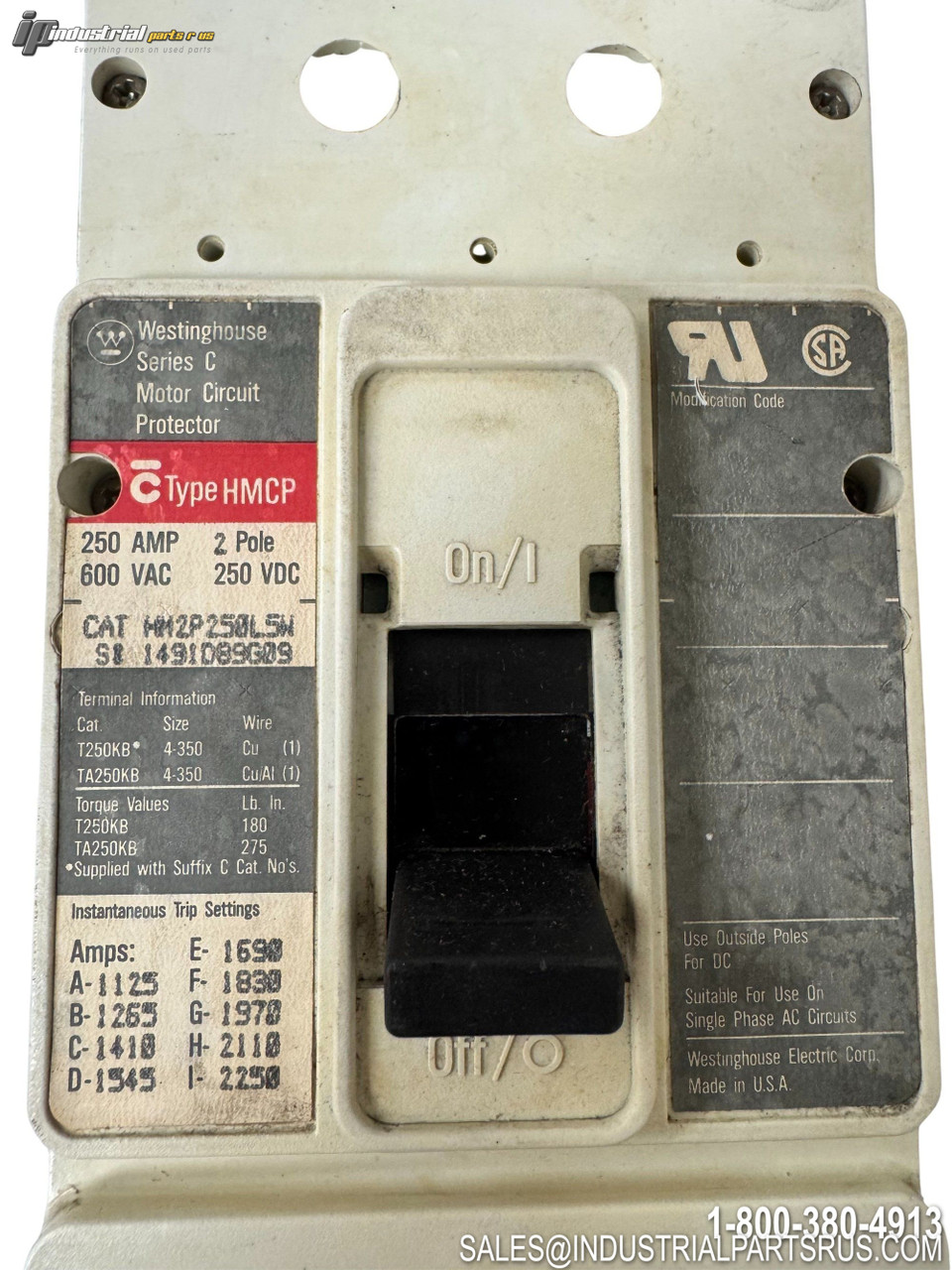 Fuji BW250RAGU-3P250 Circuit Breaker View 3