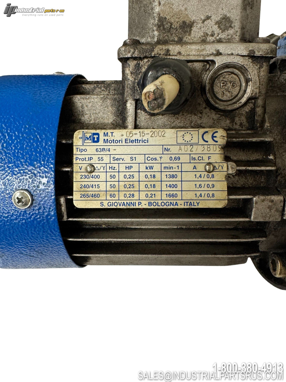 Used - Good motovario 63B/4 AC Motor Image 2