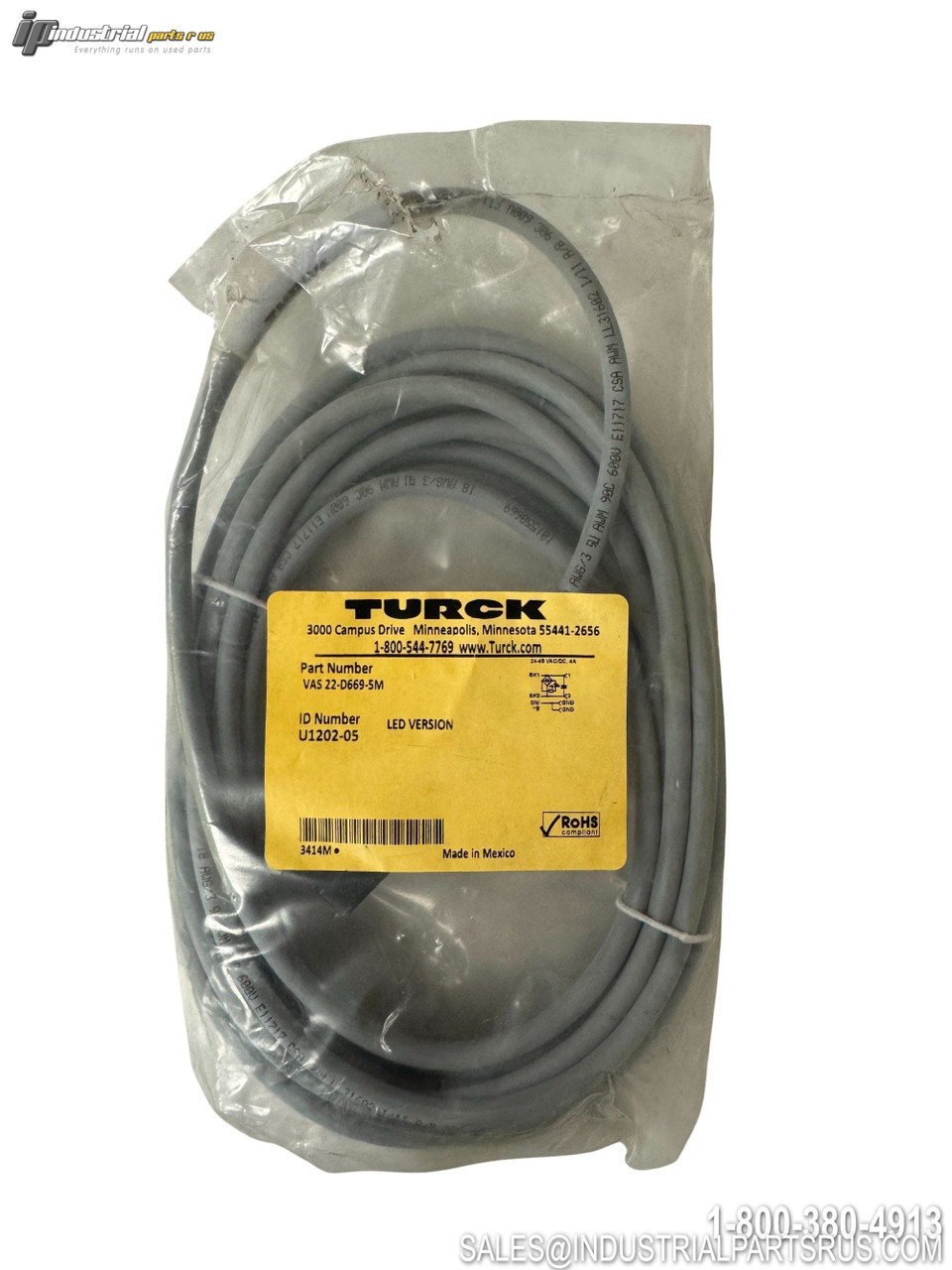 Turck VAS 22-D669-5M Solenoid Valve View 3