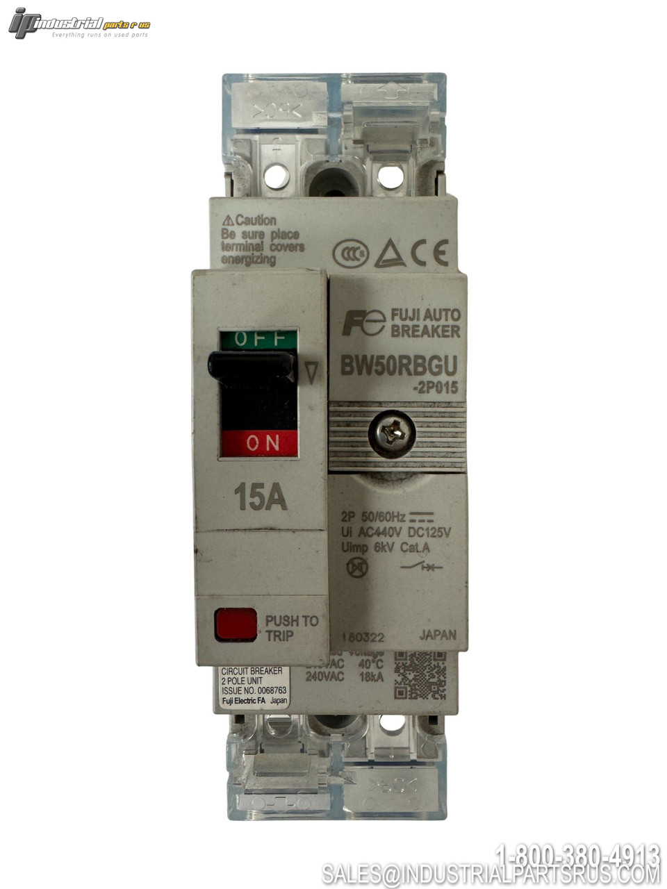 Fuji BW50RBGU-2P015 Circuit Breaker View 3