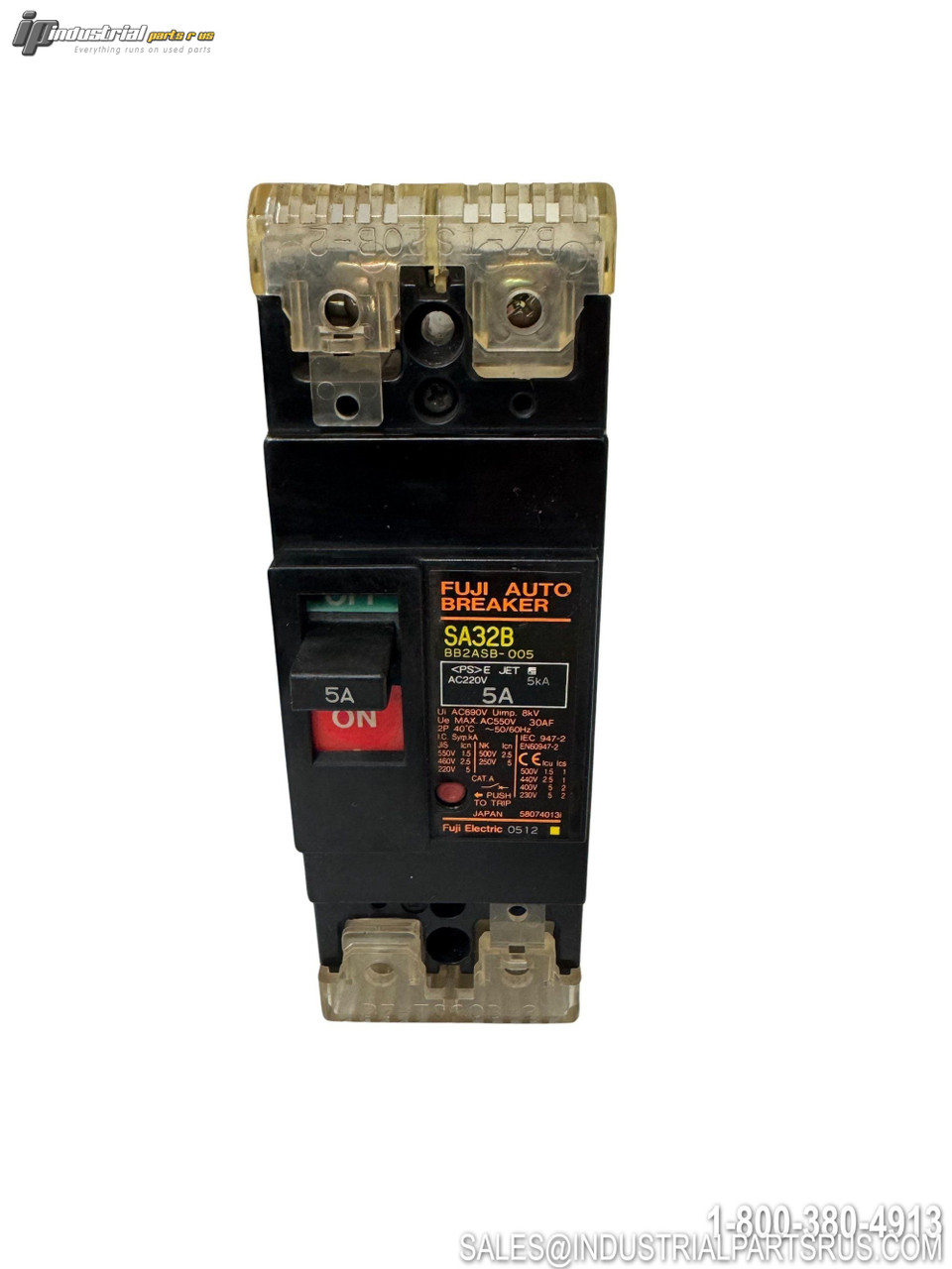 fuji SA32B 5A Circuit Breaker View 3 - Used - Good